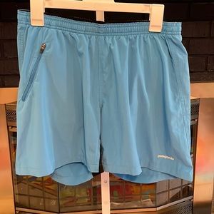 316 Patagonia 5.5” Shorts with Liner Sz Medium Anacapa Blue